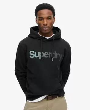 Core Logo Fade Loose Hoodie für 59,99€ in Superdry