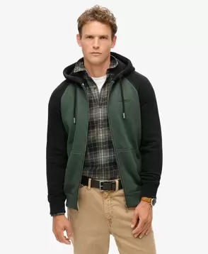 Essential Baseball Zip Hoodie für 54,99€ in Superdry