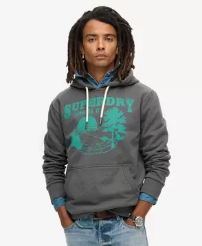 Outdoor Graphic Hoodie für 33,59€ in Superdry