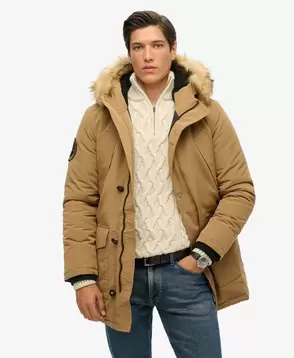 Everest Faux Fur Hooded Parka Coat für 101,49€ in Superdry