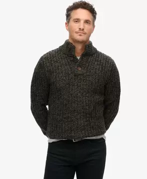 Chunky Knit Half Zip Jumper für 66,49€ in Superdry