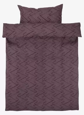 Flanell-Bettwäsche ANJA 140x200 violett für 15€ in JYSK