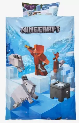 Bettwäsche MINECRAFT 2023 140x200 blau für 17,5€ in JYSK