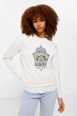 Two-material "Always" sweatshirt für 15,99€ in Springfield