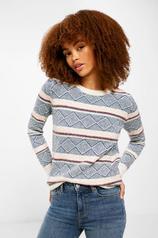 Jumper with jacquard borders and sequins für 24,99€ in Springfield