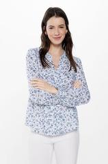Pleated printed blouse für 15,99€ in Springfield
