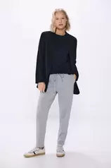 Jersey-knit jogger trousers für 24,99€ in Springfield