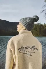 Faux shearling sweatshirt "Ski des Alpes" für 24,99€ in Springfield