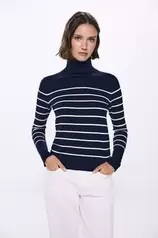 High neck sweater with buttons at cuffs für 14,99€ in Springfield