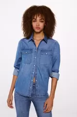 Denim shirt für 24,99€ in Springfield