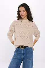 Sequin pointelle jersey für 34,99€ in Springfield