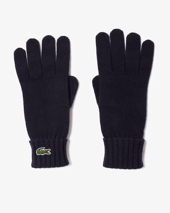 Unisex LACOSTE Handschuhe aus Wolljersey für 50€ in Lacoste