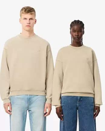 Loose Fit-Sweatshirt aus Fleece mit verwaschenem Effekt für 160€ in Lacoste