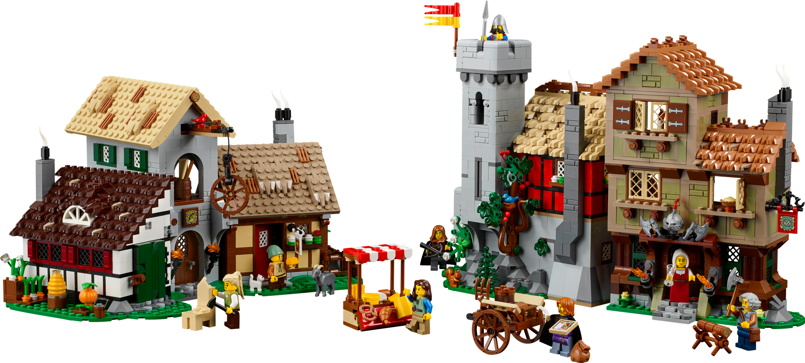 Mittelalterlicher Stadtplatz für 229,99€ in Lego