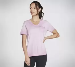 Diamond Wash Hatha V-Neck Pocket Tee für 24,99€ in SKECHERS