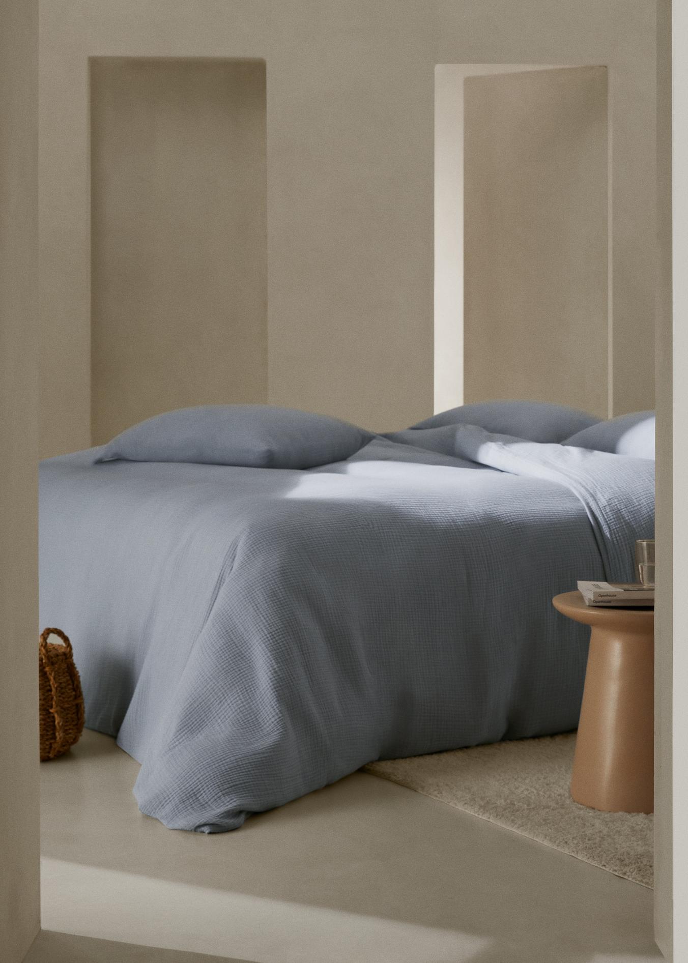 Bettbezug aus Baumwoll-Gaze für 150 cm Bett für 47,99€ in Mango
