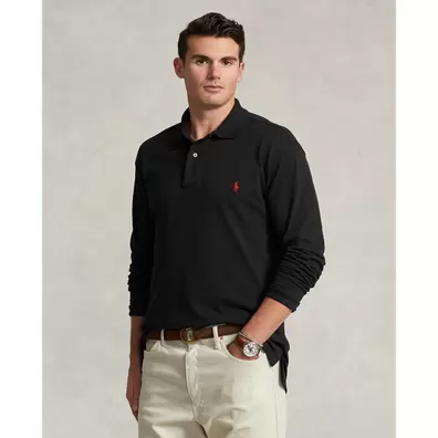 Langärmliges Piqué-Poloshirt für 129€ in Ralph Lauren