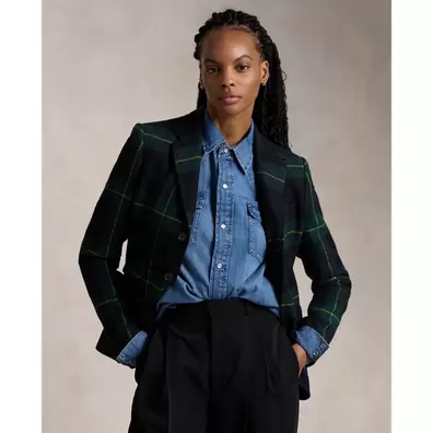 Karierter Blazer aus Wolltwill für 699€ in Ralph Lauren