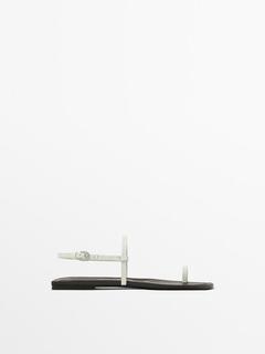 Flache Sandalen – Limited Edition für 129€ in Massimo Dutti