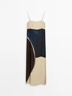 Fließendes Kleid Print – Limited Edition für 199€ in Massimo Dutti