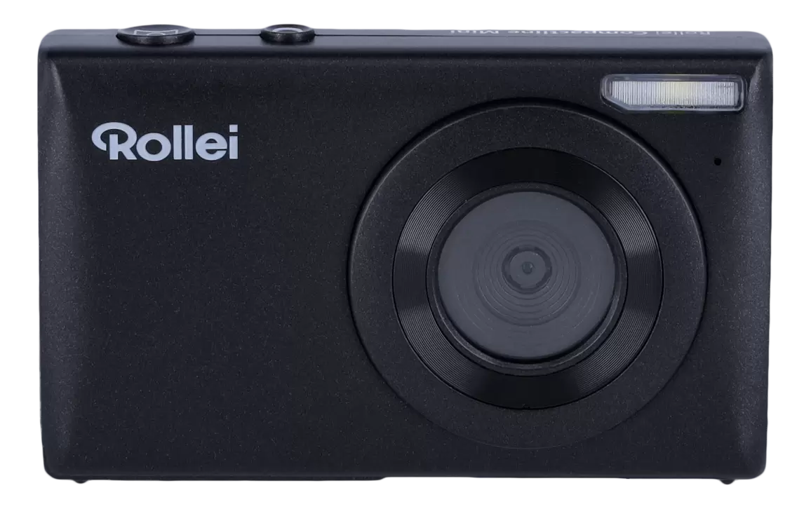 ROLLEI Compactline Mini Kompaktkamera, 4K Video, 8 MP Foto, 18x Digital Zoom, Blende f3, 2.8 Zoll LCD, Schwarz für 69,99€ in Media Markt