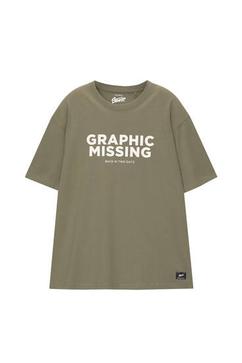 Shirt kakigrün Grafik für 15,99€ in Pull & Bear