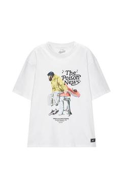 T-Shirt mit Print für 15,99€ in Pull & Bear