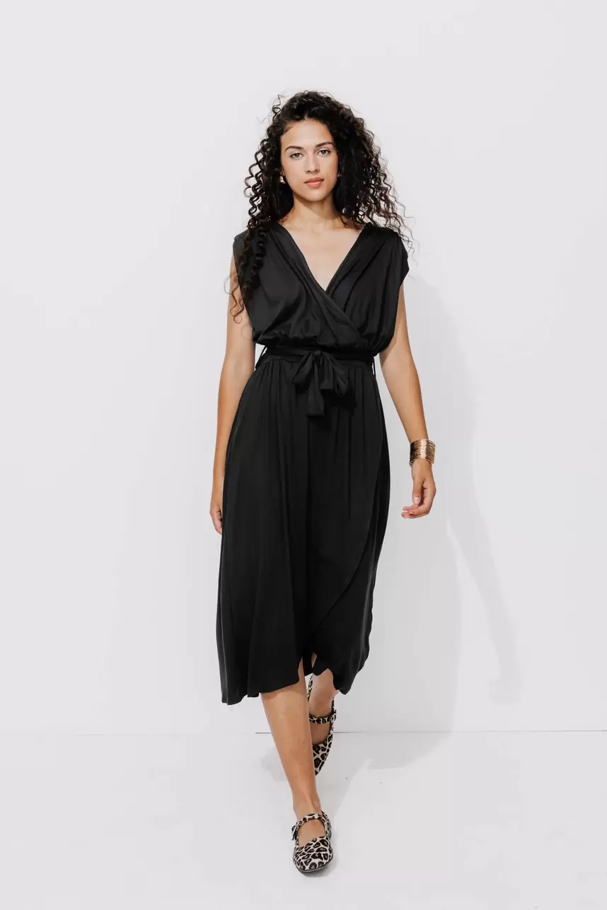 Robe mi-longue en jersey Femme für 22,99€ in Promod