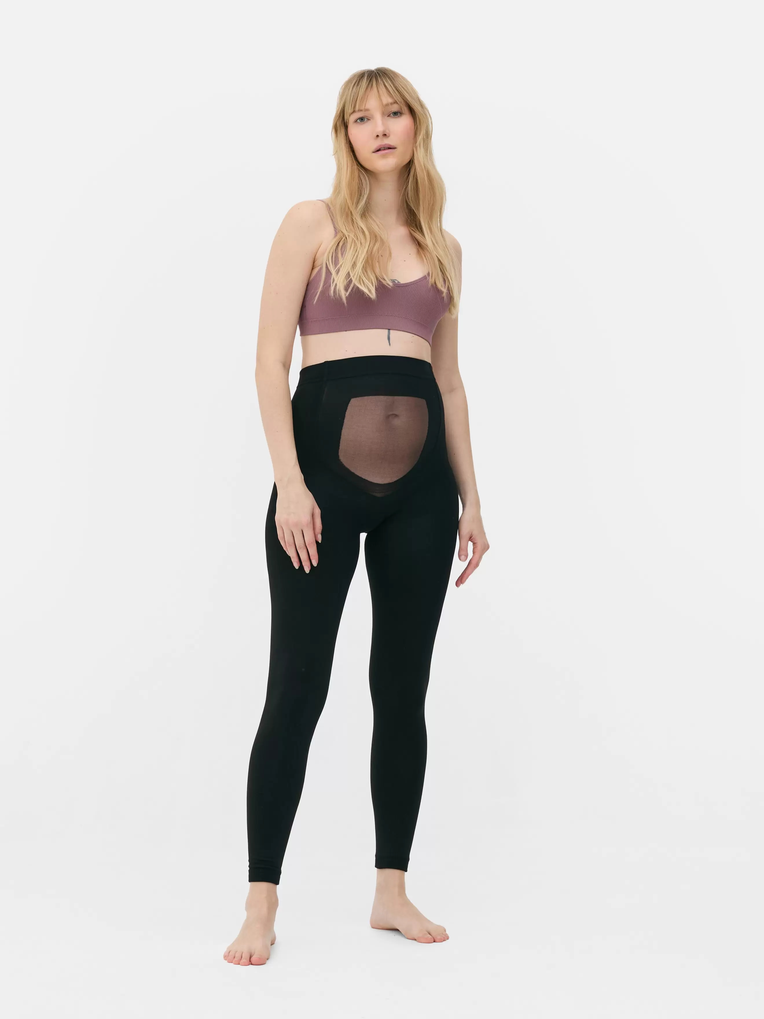 Samtige Plüsch-Umstandsleggings für 10€ in Primark