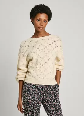 V-NECK OPENWORK JUMPER für 44,95€ in Pepe Jeans