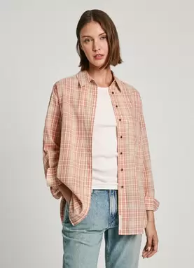 OVERSIZED FIT CHECKED SHIRT für 39,95€ in Pepe Jeans