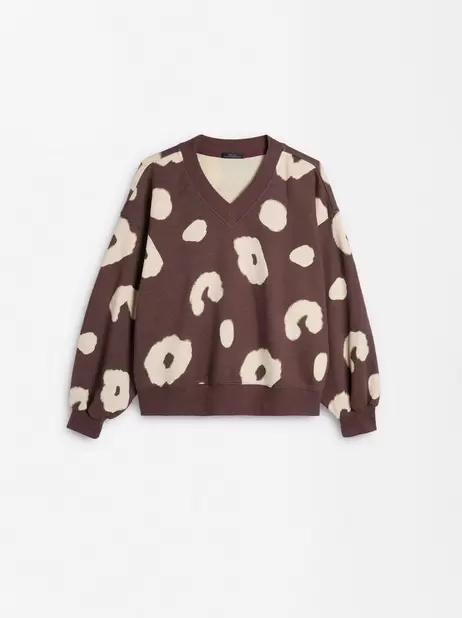 Leopard Print Cotton Sweatshirt für 39,99€ in Parfois