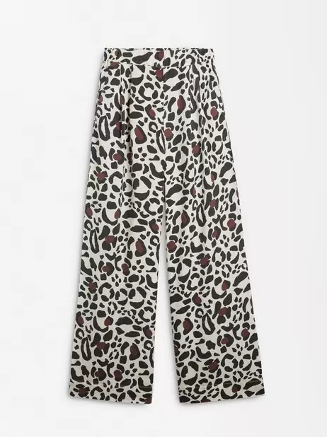 Leopard Print Trousers With Elastic Waistband für 39,99€ in Parfois