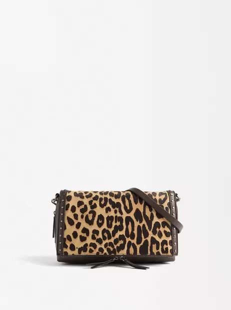 Leopard Print Leather Shoulder Bag With Crossbody Strap für 45,99€ in Parfois