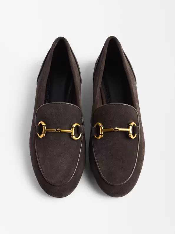 Leather Loafers With Buckle für 49,99€ in Parfois