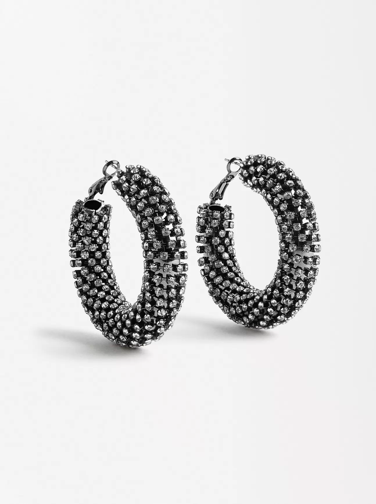 Hoop Earrings With Crystals für 15,99€ in Parfois