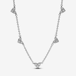 Dreifachstein Herz Halskette für 99€ in Pandora