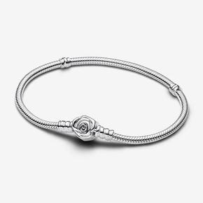 Pandora Moments Blühende Rose Verschluss Schlangen-Gliederarmband für 69€ in Pandora