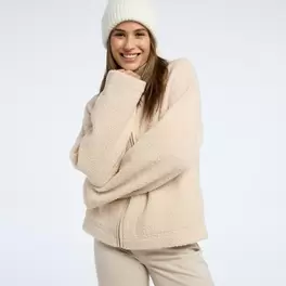 Sweatjacke in Felloptik für 9,99€ in New Yorker